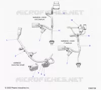 ELETTRICO, WIRE HARNESS, HOOD, ELEC. START