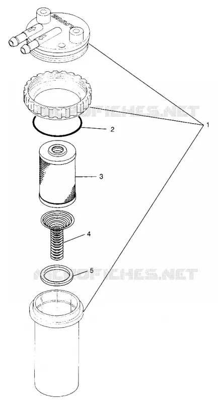 Carburante / separatore SL 780 B974088 and Intl. SL 780 I974088 (4940924092C009)