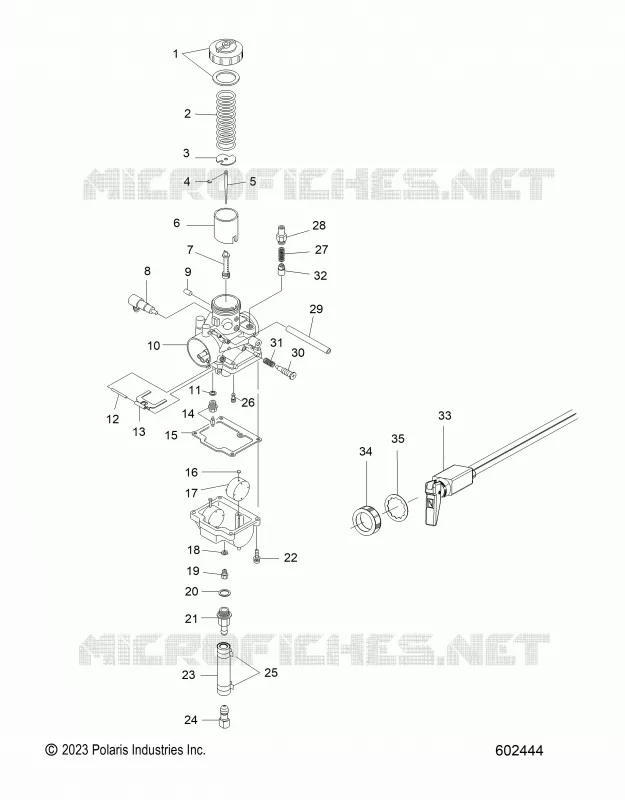 ENGINE, CARBURATORE AND CHOKE