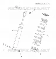 SUSPENSION, AMMORTIZZATORE POSTERIORE