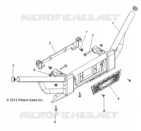 CHASSIS, PARAURTI ANTERIORE