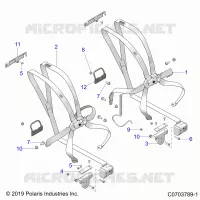 SEDE BELT MOUNTING, FRONT