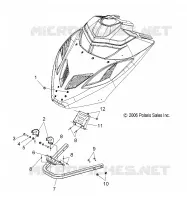 CAPPUCCIO MOUNTING/FRONT PARAURTI 