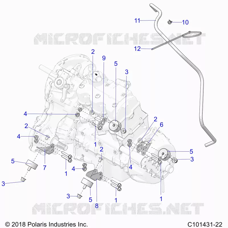 ENGINE, MOUNTING AND TRASMISSIONE MOUNTING