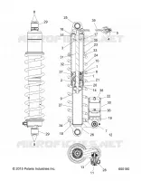 SUSPENSION, AMMORTIZZATORE POSTERIORE TRACK (1543574)