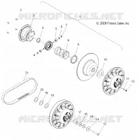TRASMISSIONE, SECONDARY FRIZIONE AND DRIVE BELT