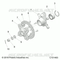 SOSPENSIONI ANTERIORI HUB AND STEERING KNUCKLE- A23SGE95PN (C101483)