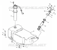 CARBURANTE TANK SLX 780 B964287 and Intl. SLX 780 I964287 (4937443744A009)
