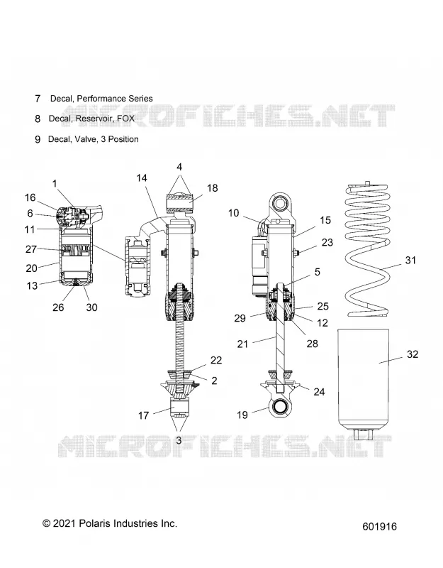 SUSPENSION, SHOCK ANTERIORE TRACK