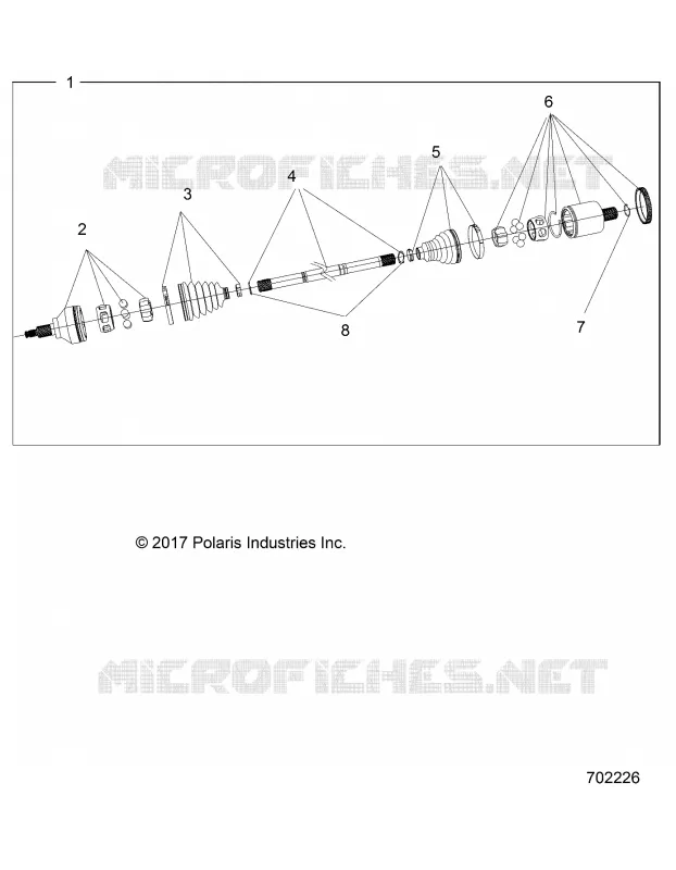 TRASMISSIONE, REAR HALF SHAFT