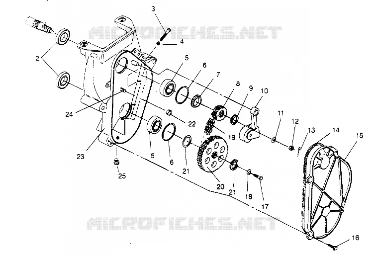 carter della catena ASSEMBLY 600 XCR 0951676 (4929132913B009)