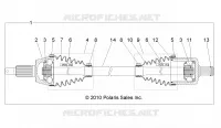 DRIVE TRAIN, TRANSMISSIONE ANTERIORE SHAFT