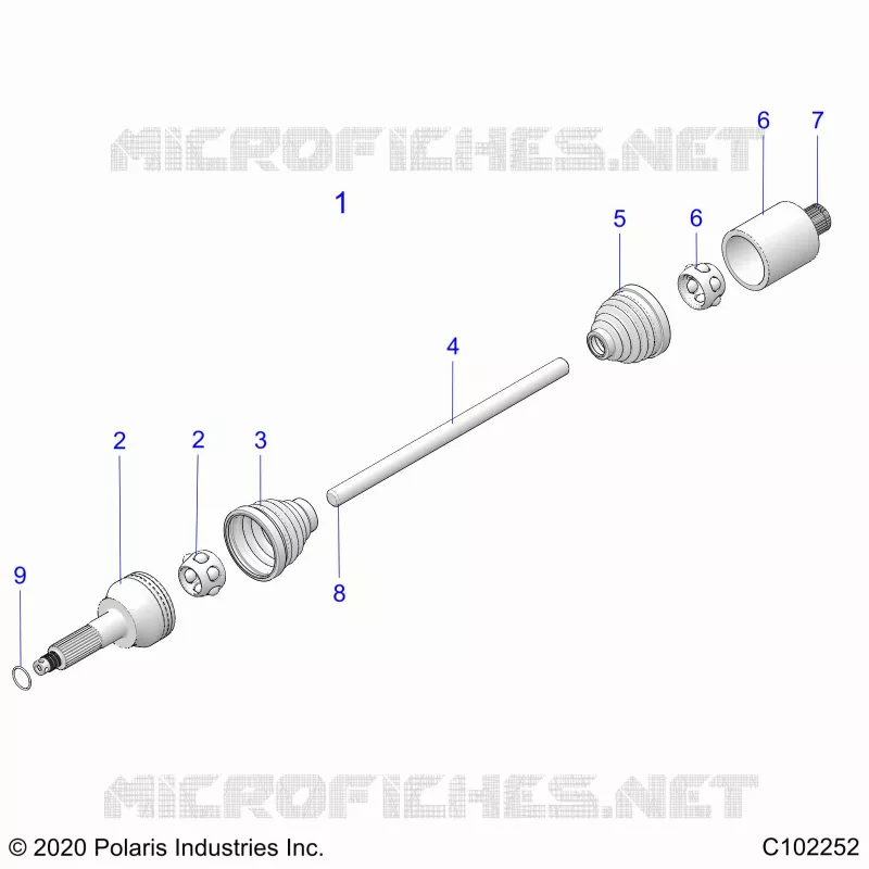 TRASMISSIONE, REAR DRIVE SHAFT