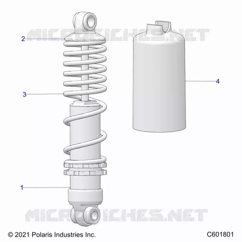 SUSPENSION, SHOCK ANTERIORE TRACK
