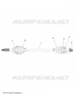 DRIVE TRAIN, POSTERIORE DRIVE SHAFT