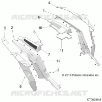 CARROZZERIA POSTERIORE FENDERS AND BEZELS- Z21N4E99AC/AK/BC/BK/K99AP/AG/BG/BP (C700248-8)