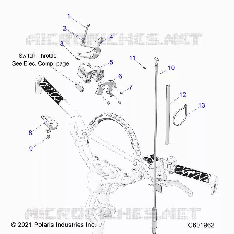 MOTORE, THROTTLE CONTROL ASM.