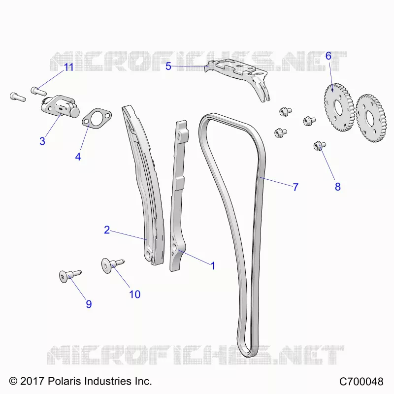 CAM CATENA AND TENSIONER