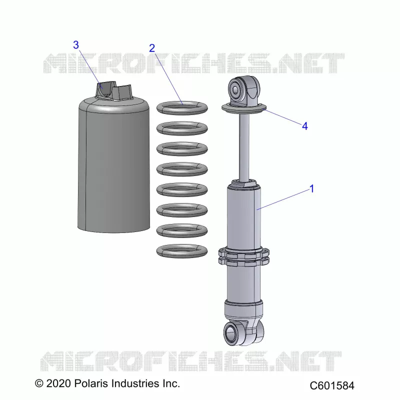 SUSPENSION, SHOCK ANTERIORE TRACK (7045494)