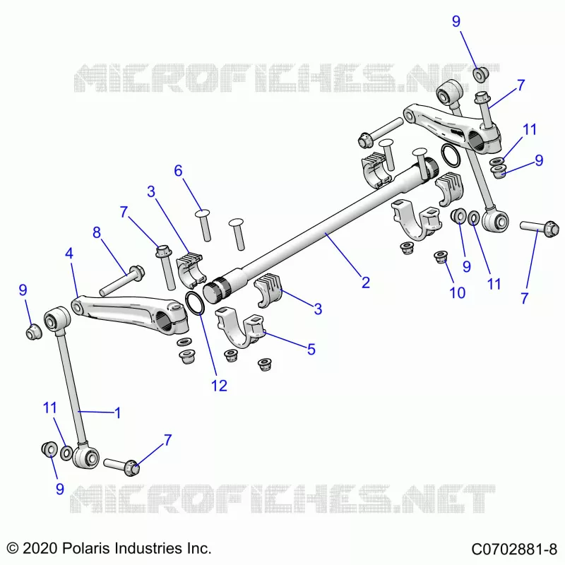 SUSPENSION, FRONT BARRA DI STABILIZZAZIONE