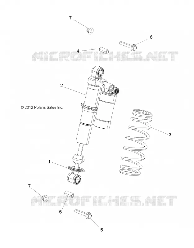 SUSPENSION, SHOCK ANTERIORE, MOUNTING