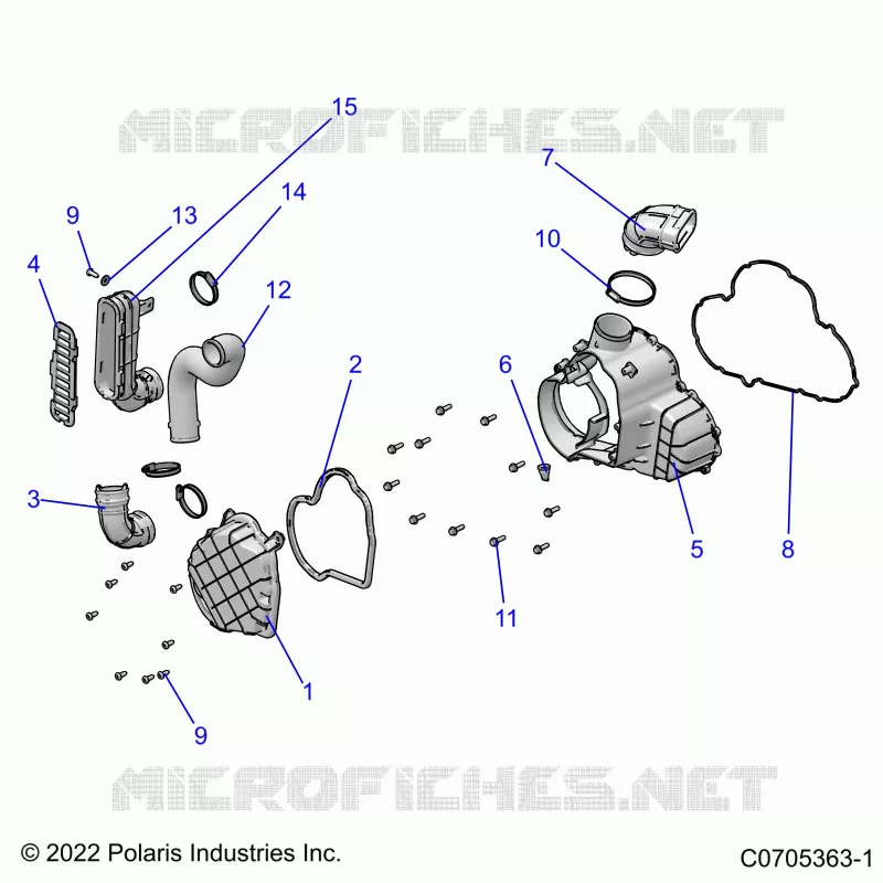 ENGINE, ALTERNATORE COVER HVAC