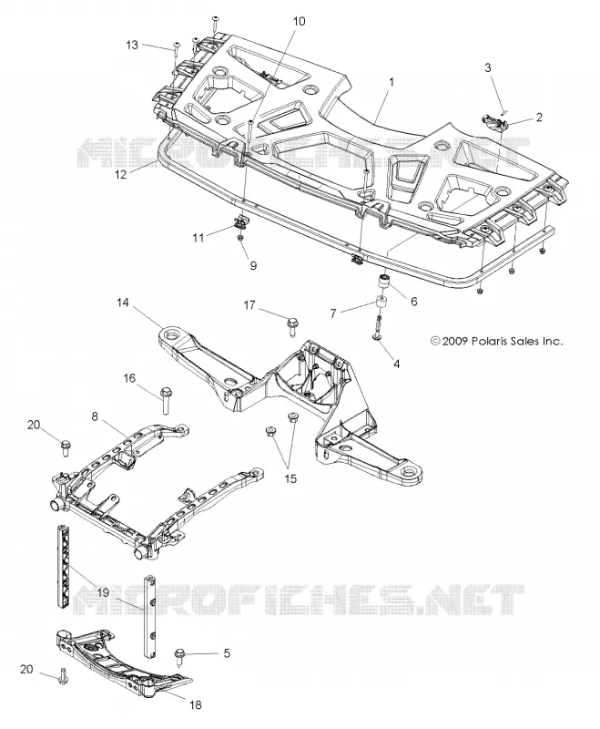 RACK ANTERIORE AND SUPPORTS