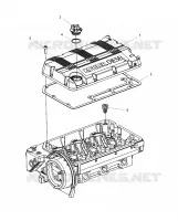 MOTORE, ROCKER ARMS COVER and OIL FILLER