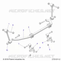 SUSPENSION, FRONT, BARRA DI STABILIZZAZIONE