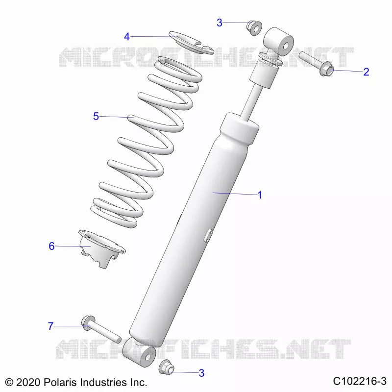 SUSPENSION, AMMORTIZZATORE POSTERIORE