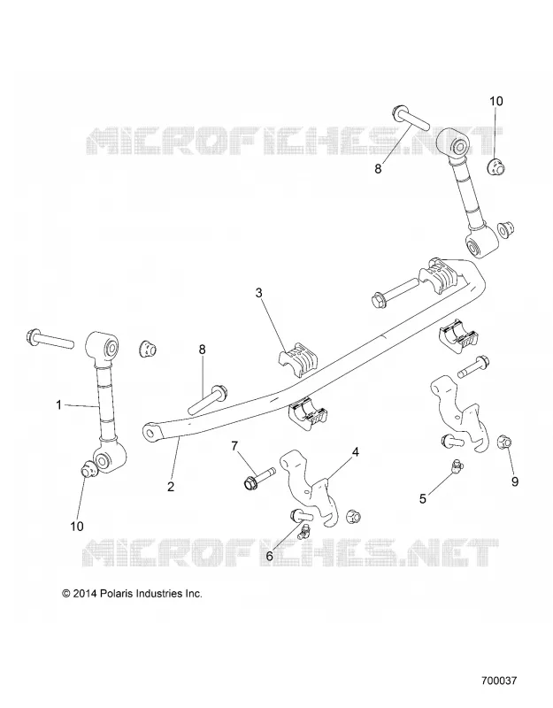 SUSPENSION, ANTERIORE BARRA STABILIZZATRICE