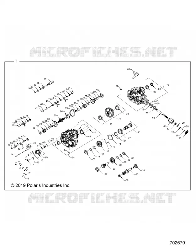 DRIVE TRAIN, PRINCIPALE SCATOLA INGRANAGGI INTERNALS