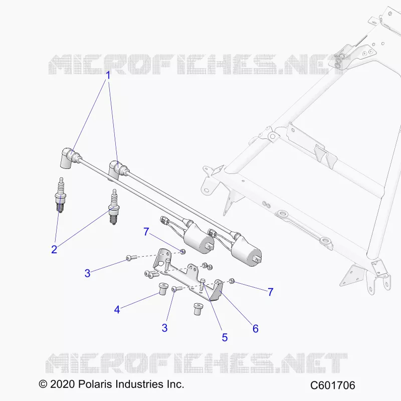 ELETTRICO, IGNITION COIL, MOUNT, AND SPARK PLUGS
