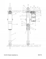 SUSPENSION, AMMORTIZZATORE POSTERIORE TRACK, HI LO ADJ., SNOW CHECK (7044383)