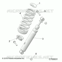 SUSPENSION, SHOCK ANTERIORE MOUNTING