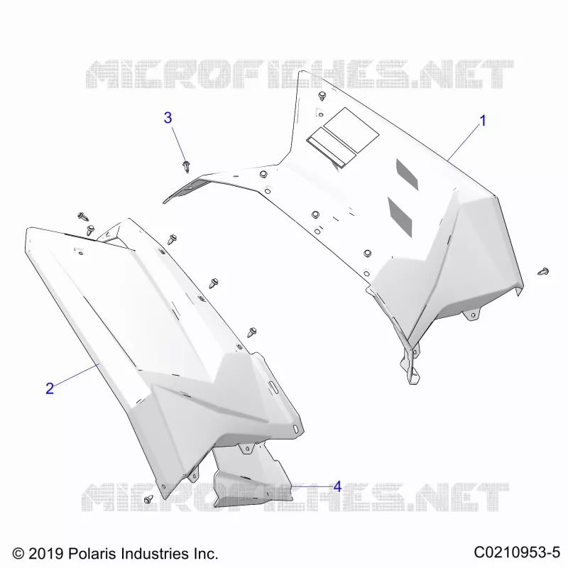 CARROZZERIA POSTERIORE CAB AND HEAT SHIELDS