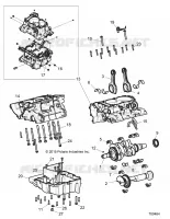 ENGINE, CRANKCASE AND ALBERO MOTORE