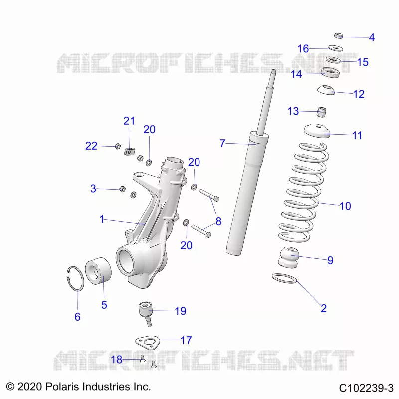 SUSPENSION, ANTERIORE MONTANTE