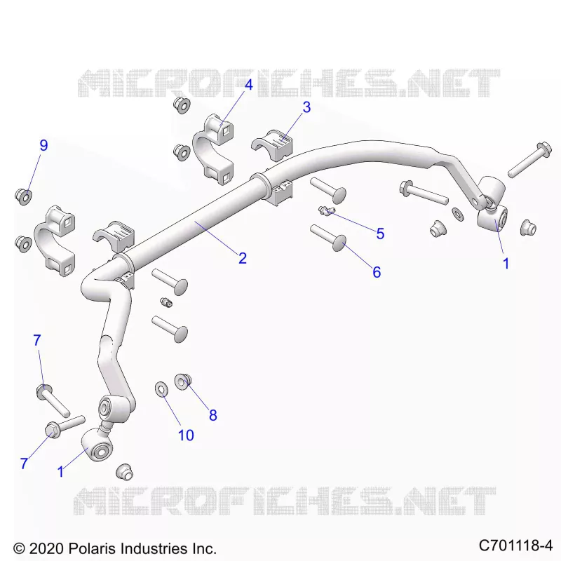 SUSPENSION, REAR BARRA DI STABILIZZAZIONE