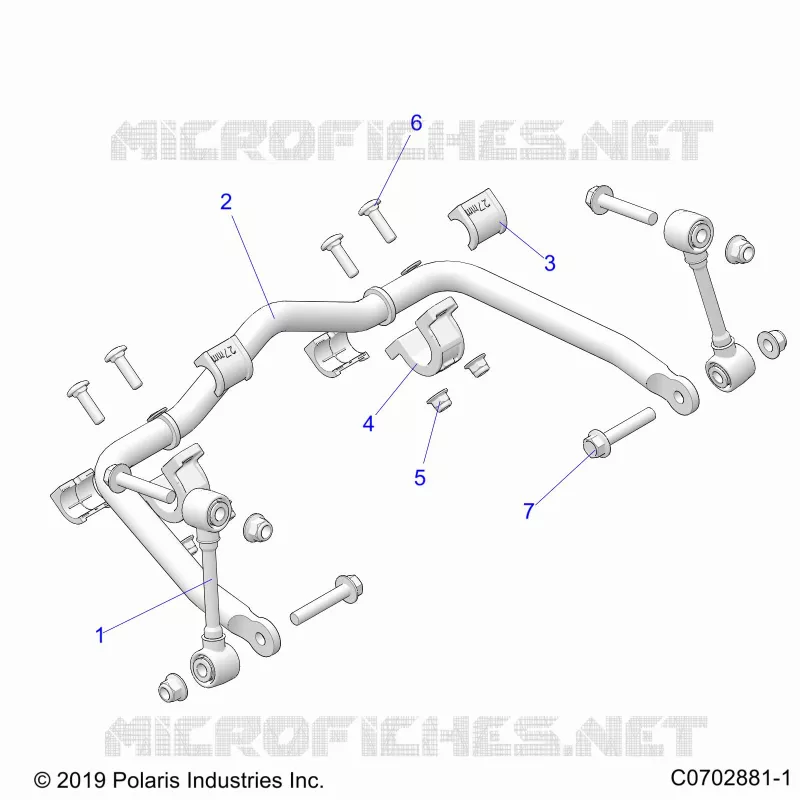 SUSPENSION, FRONT BARRA DI STABILIZZAZIONE
