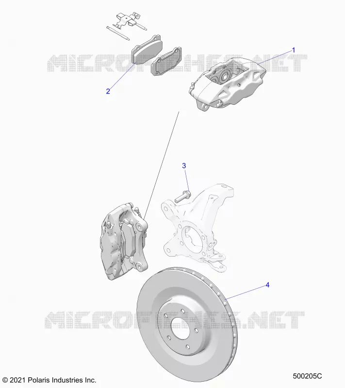 BRAKES, PINZA FRENO ANTERIORE (R MODELS) BREMBO