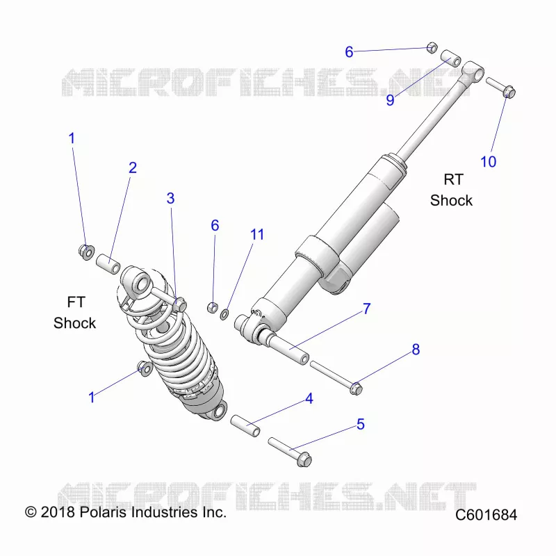 SUSPENSION, SHOCK MONTAGGIO, REAR SUSP.