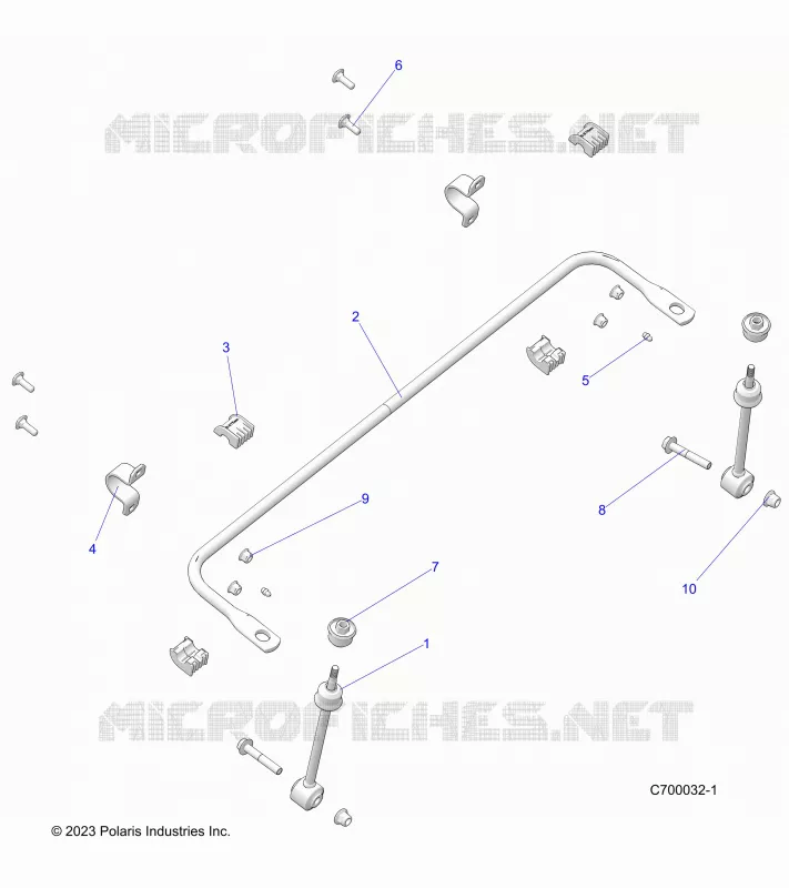SUSPENSION, FRONT BARRA DI STABILIZZAZIONE