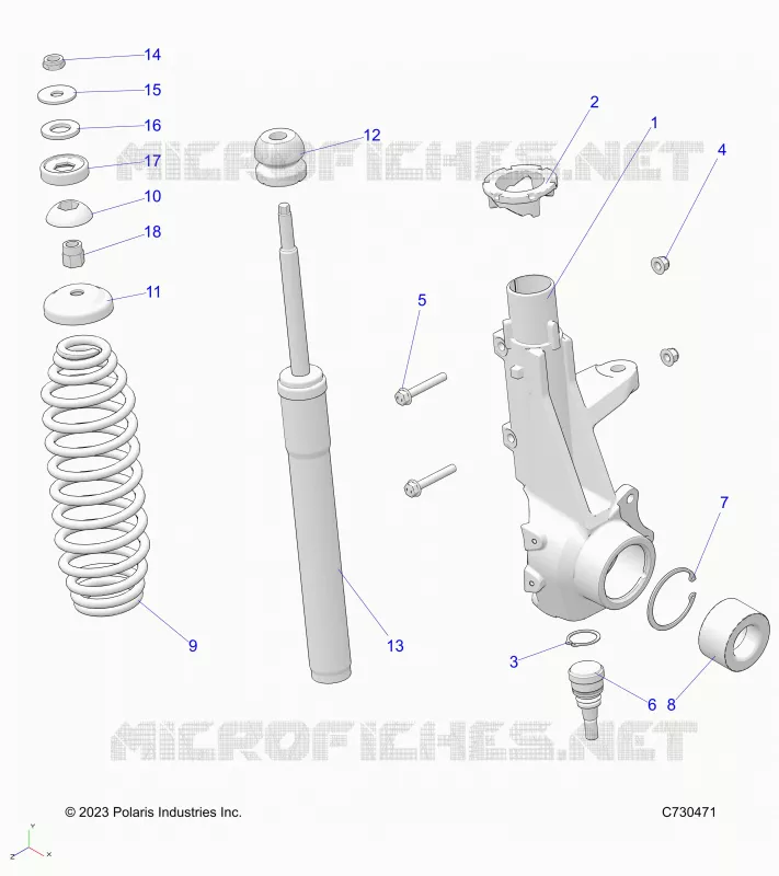 SUSPENSION, ANTERIORE MONTANTE
