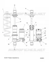 SUSPENSION, SHOCK ANTERIORE TRACK (ADVENTURE, XC)