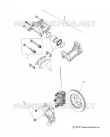 BRAKES, CALIPER, FRONT