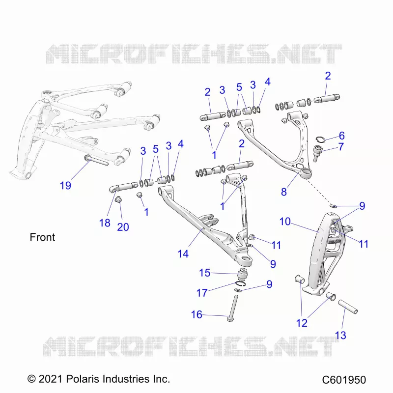 SUSPENSION, CONTROL ARMS, AND SPINDLE