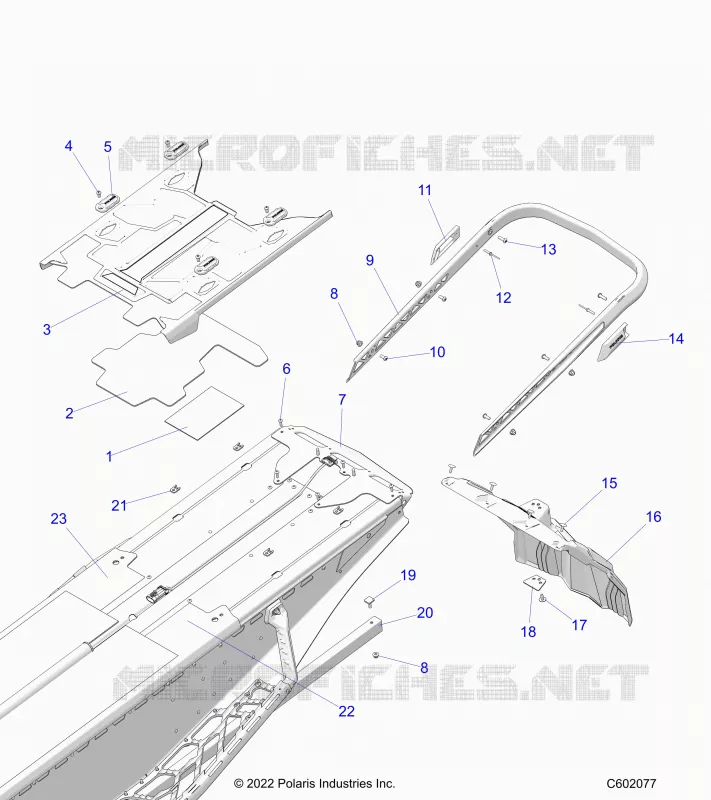 PARAURTI, REAR, CLOSEOFF, TUNNEL COVER