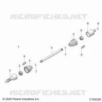 TRASMISSIONE, REAR DRIVE SHAFT 