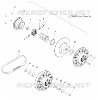 TRASMISSIONE, SECONDARY FRIZIONE AND DRIVE BELT